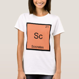 Sc - Sócrates Camiseta Símbolo Químico Elemento Di