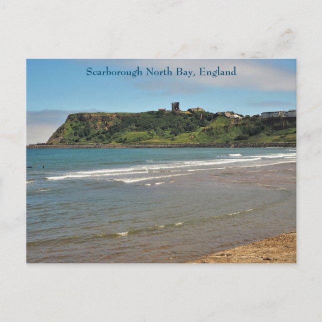 Scarborough North Bay, Inglaterra, Cartão postal (Frente)