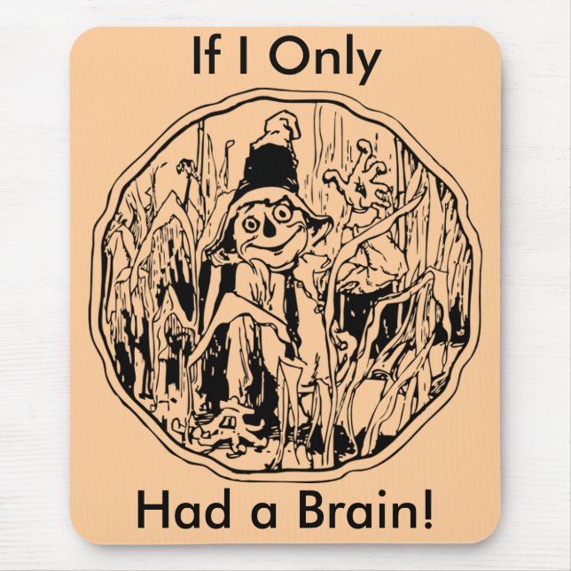 Scarecrow Halloween Sem Brain Mousepad (Frente)