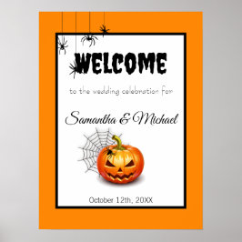 Scary Halloween - Sinal de Poster de Boas-vindas