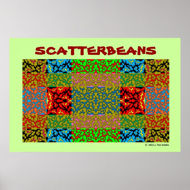 Scatterbeans Multi Color Collage Poster (Frente)