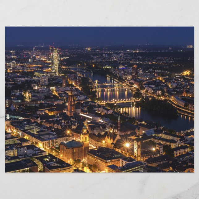 Scencen Frankfurt Night Scrapbook Paper (Frente)