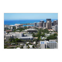 Scenic Honolulu Hawaii Acrylic Wall Art 36 x 24