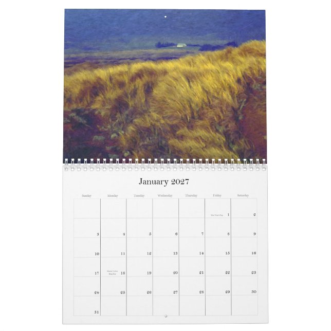 Scenics - calendário das pinturas de cenas do (Jan 2027)