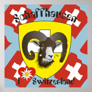 Schaffhausen - Suíça Suisse - Svizzera poster