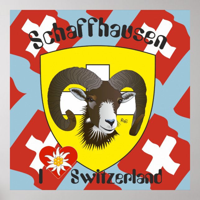 Schaffhausen - Suíça Suisse - Svizzera poster (Frente)