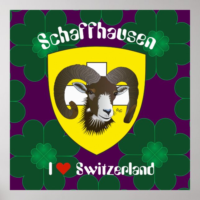 Schaffhausen - Suíça Suisse - Svizzera poster (Frente)