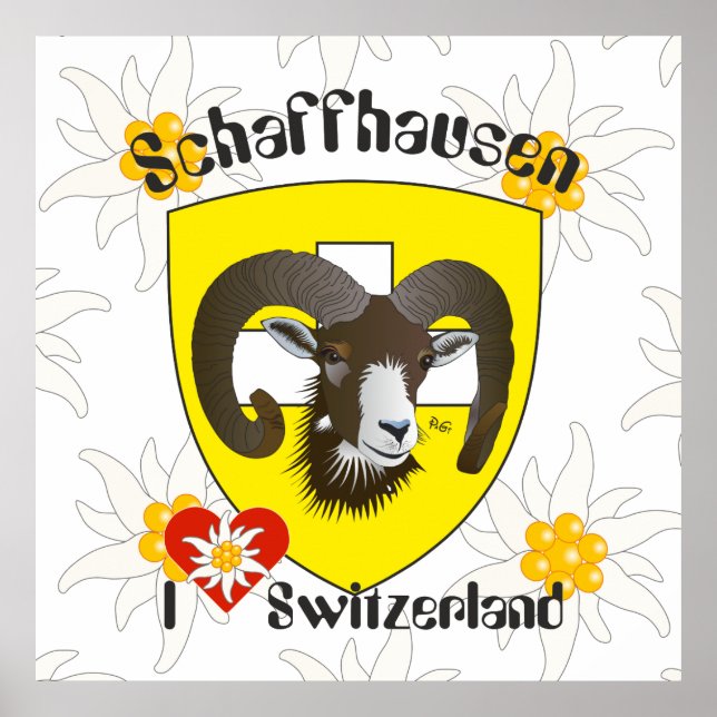 Schaffhausen - Suíça Suisse - Svizzera poster (Frente)