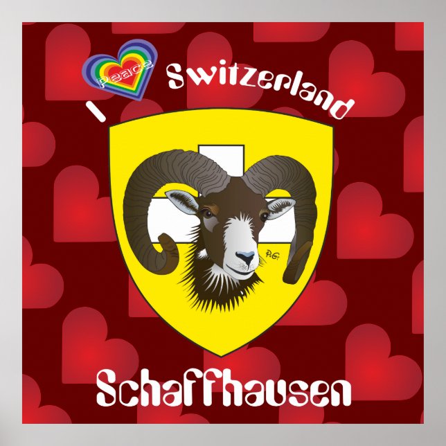 Schaffhausen - Suíça Suisse - Svizzera poster (Frente)