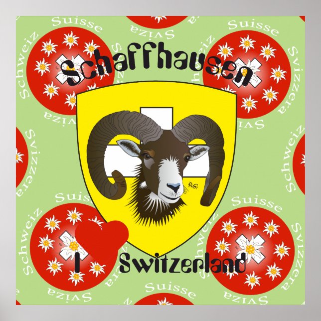Schaffhausen - Suíça Suisse - Svizzera poster (Frente)