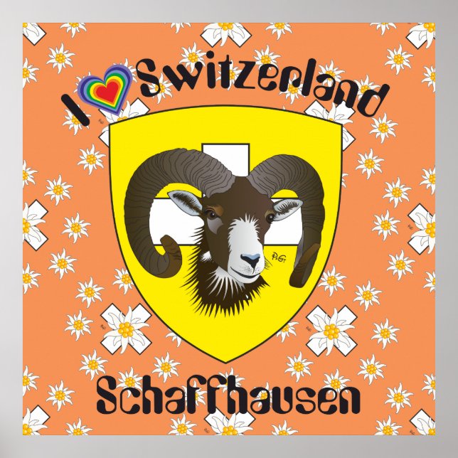 Schaffhausen - Suíça Suisse - Svizzera poster (Frente)