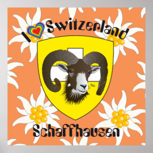 Schaffhausen - Suíça Suisse - Svizzera poster