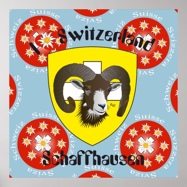 Schaffhausen - Suíça Suisse - Svizzera poster (Frente)