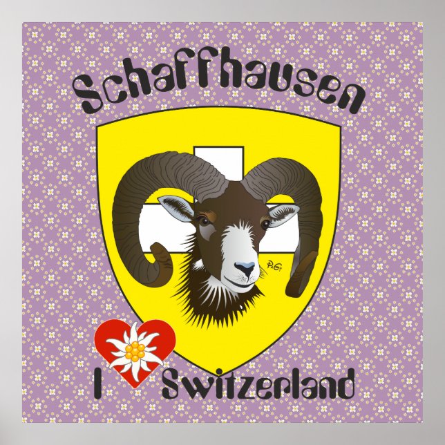 Schaffhausen - Suíça Suisse - Svizzera poster (Frente)