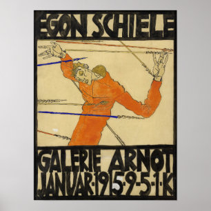 Schiele - Poster Para Exposição Na Galerie Ar..