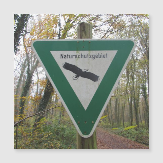 Schild Naturschutzgebiet (Frente)