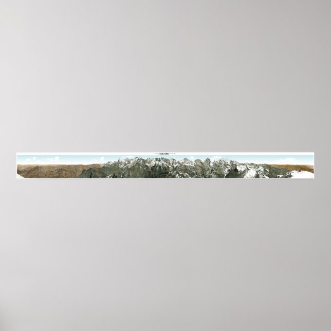 SCHILTHORN Swiss Alps Panorama 360° Poster (Frente)