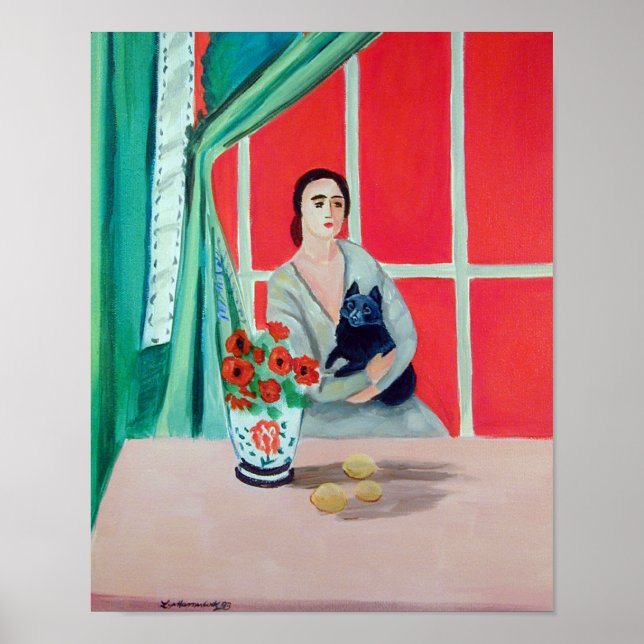 Schipperke Art Wall Impressão (Frente)