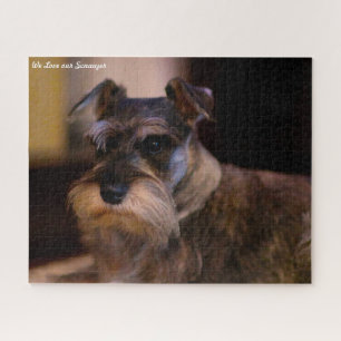 Schnauzer Dog Jigsaws. Quebra-cabeça
