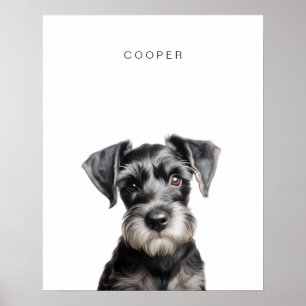 Schnauzer Dog Personalizado Impressão