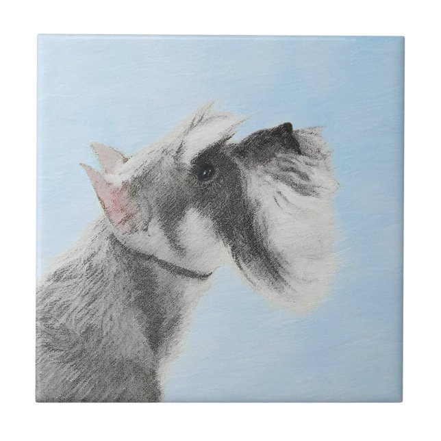 Schnauzer (Giant, Standard) Painting - Dog Art (Frente)