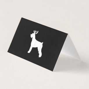 schnauzer gigante rena de natal cachorro