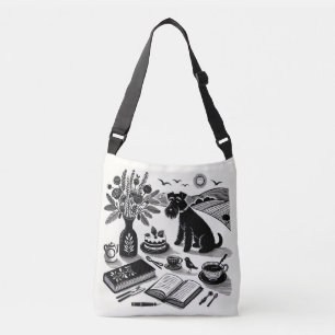 Schnauzer Impressão Tote Bag