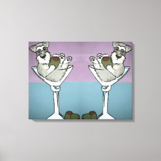 Schnauzer Martini Dobra a Arte Canvas