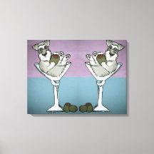 Schnauzer Martini Dobra a Arte Canvas