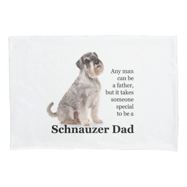 Schnauzer Pai Pillowcase (Frente)