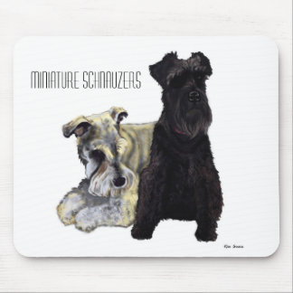 Schnauzers diminutos - Mousepad