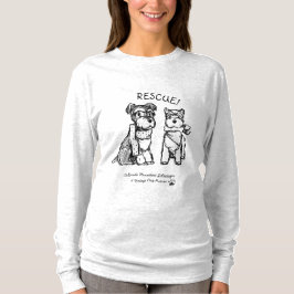 Schnauzers do inverno - camisa longa (mulheres)