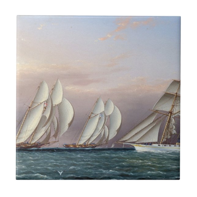 Schooners Dreadnwon e Columbia 1870 (Frente)