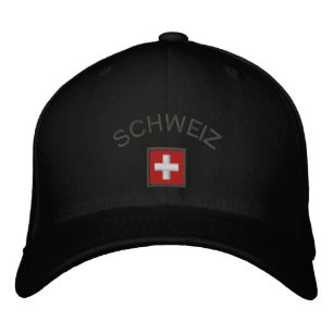 Schweiz Hat - Suiça Boné Com Bandeira Suíça