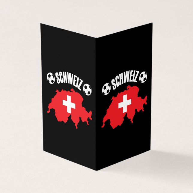Schweiz Suiça Map Soccer (Exterior)