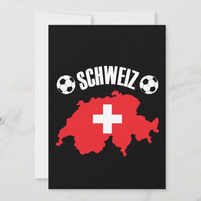 Schweiz Suiça Map Soccer (Frente)