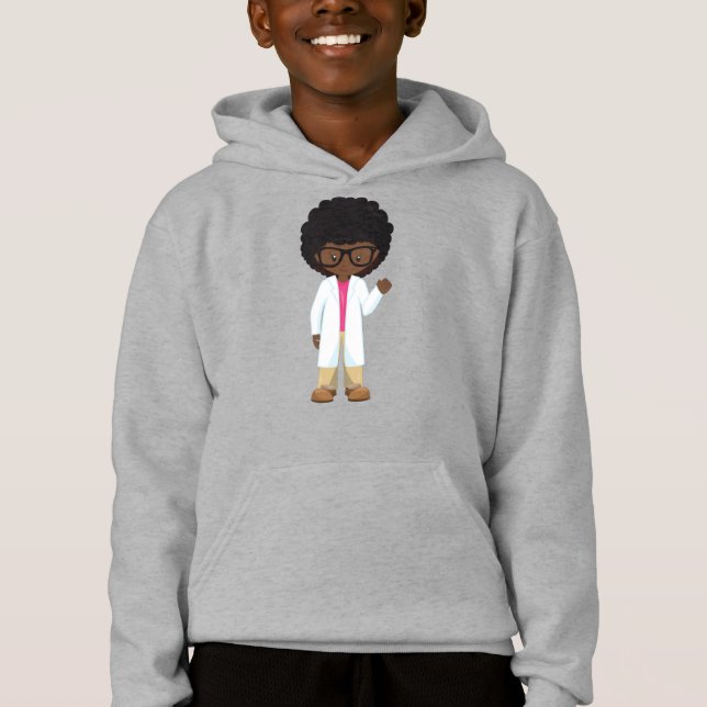 Science Girl, African American Girl, Scientist (Frente)