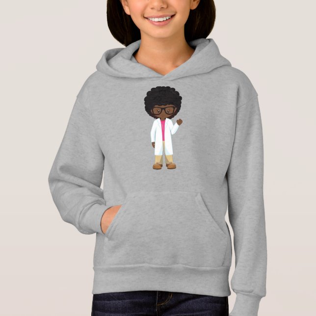 Science Girl, African American Girl, Scientist (Frente)