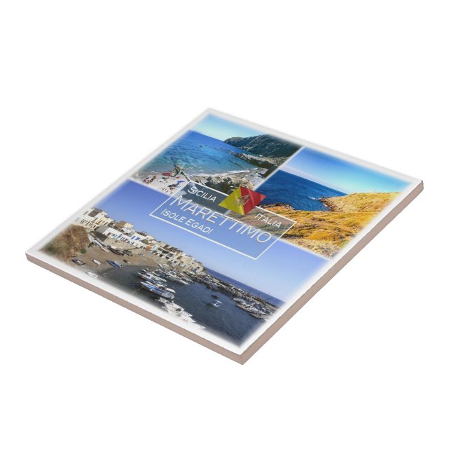 SCL008 MARETTIMO ISLAND, Mosaico, Sicília, (Lateral)