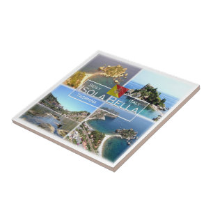 SCL028 TAORMINA, Isola Bella, Mosaico,