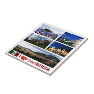 SCL059 TAORMINA, Eu Amo, Mosaico Sicília,