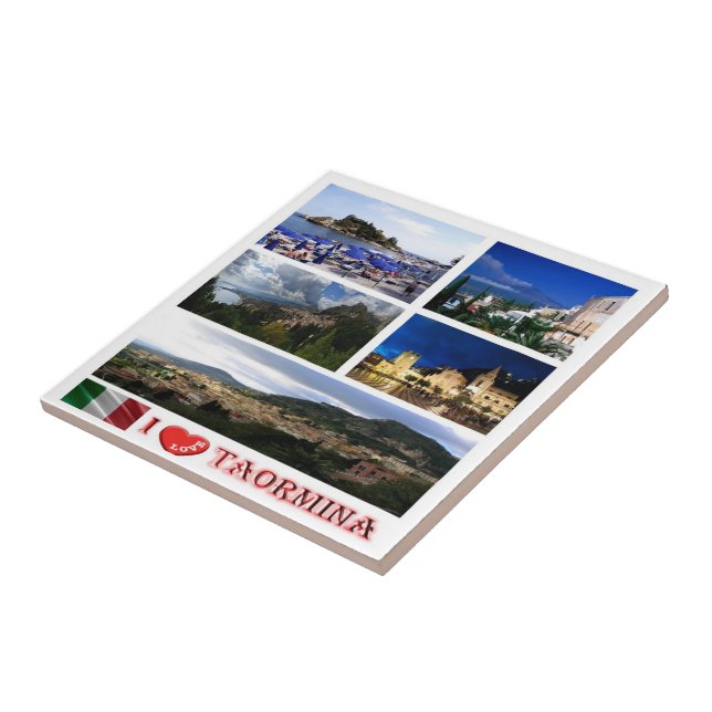 SCL059 TAORMINA, Eu Amo, Mosaico Sicília, (Lateral)