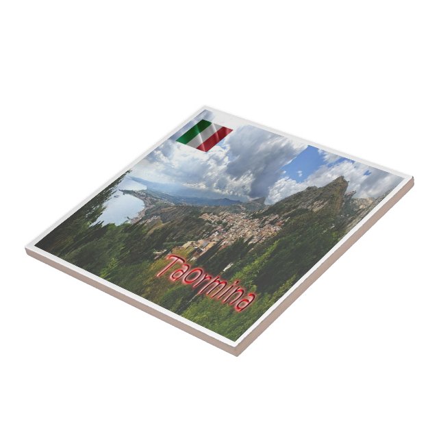 SCL066 TAORMINA, Vista aérea, Sicília, (Lateral)