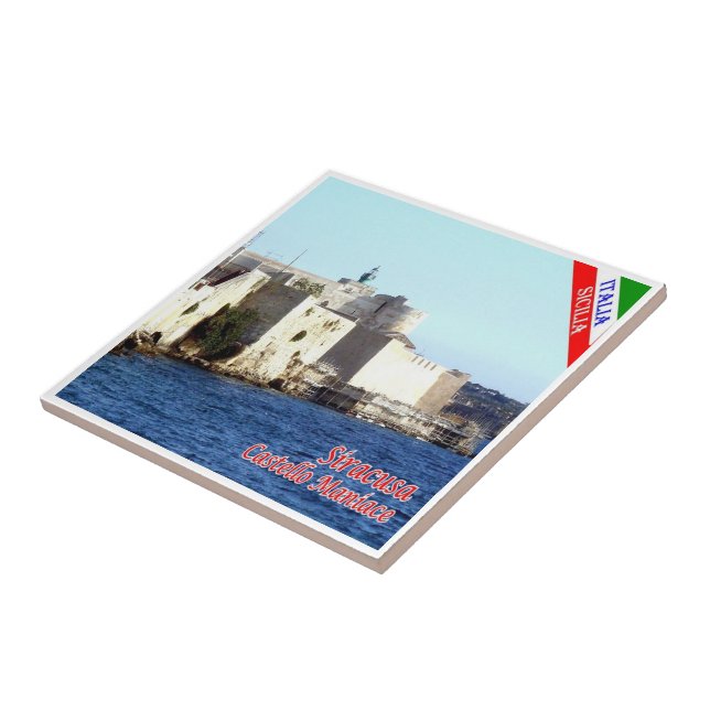 SCL070 SIRACUSA Castle Maniace, Sicília, (Lateral)