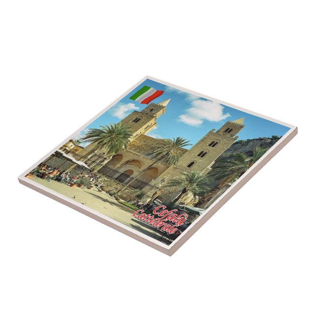 SCL085 Catedral de CEFALU, Sicília, Itália, (Lateral)