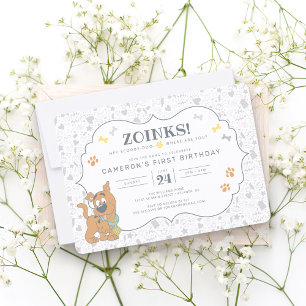 Scooby-Doo Primeiro Convite de Aniversário