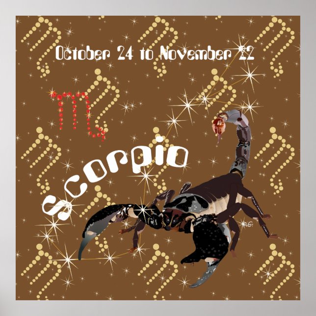 Scorpio de 24 de outubro a 22 de novembro Poster (Frente)