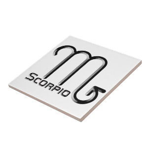 SCORPIO, Design abstrato do Sinal Zodíaco,