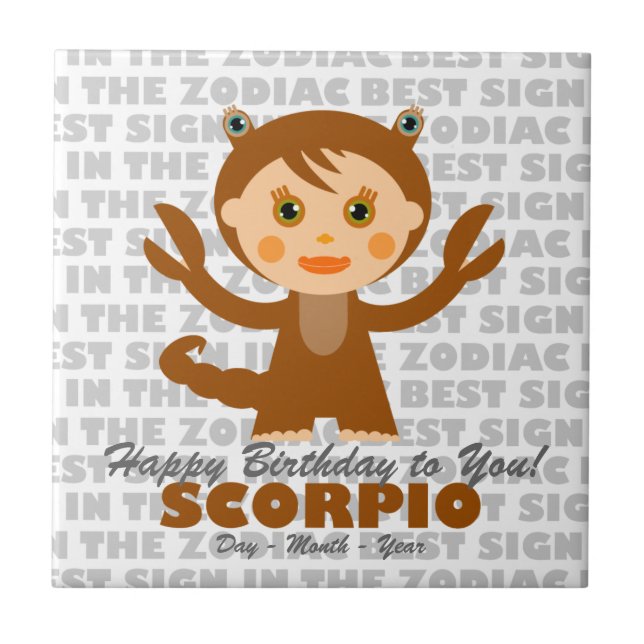 Scorpio Happy Birthday (Frente)