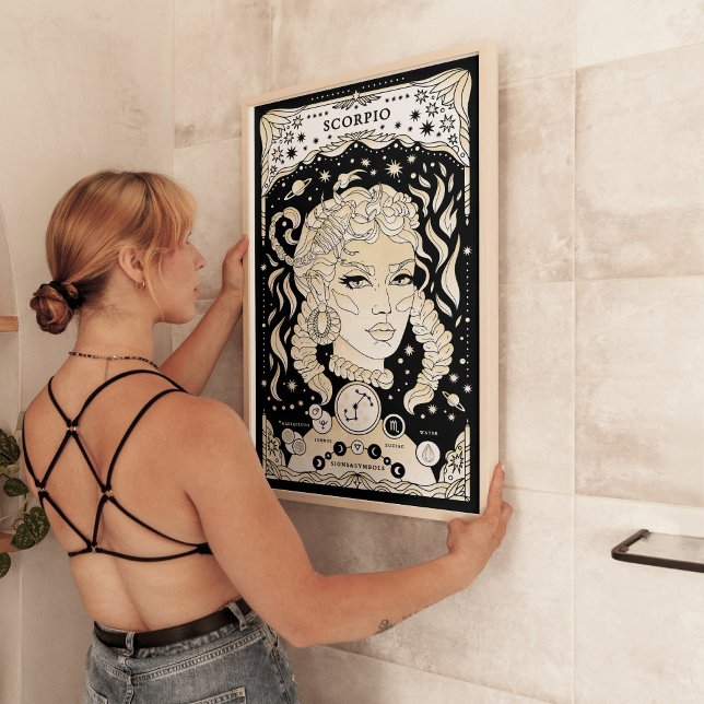 Scorpio Intenso e Misterioso - Poster de astrologi (Criador carregado)